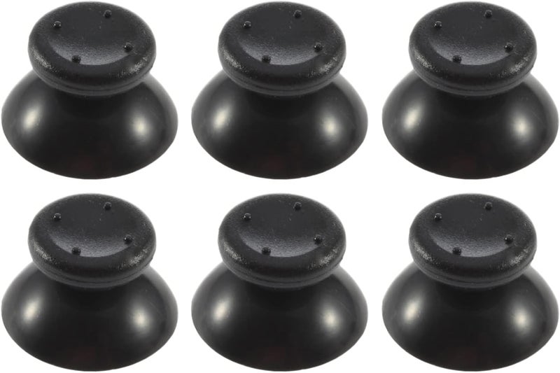 Flybxiya 6PCS Plastic Thumb Stick Joystick Caps Grips Covers Thumbsticks Replacement for Xbox 360 Controller Accessories (Black) - Image 2
